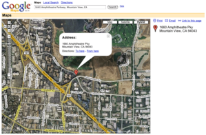 Google Maps web site sample